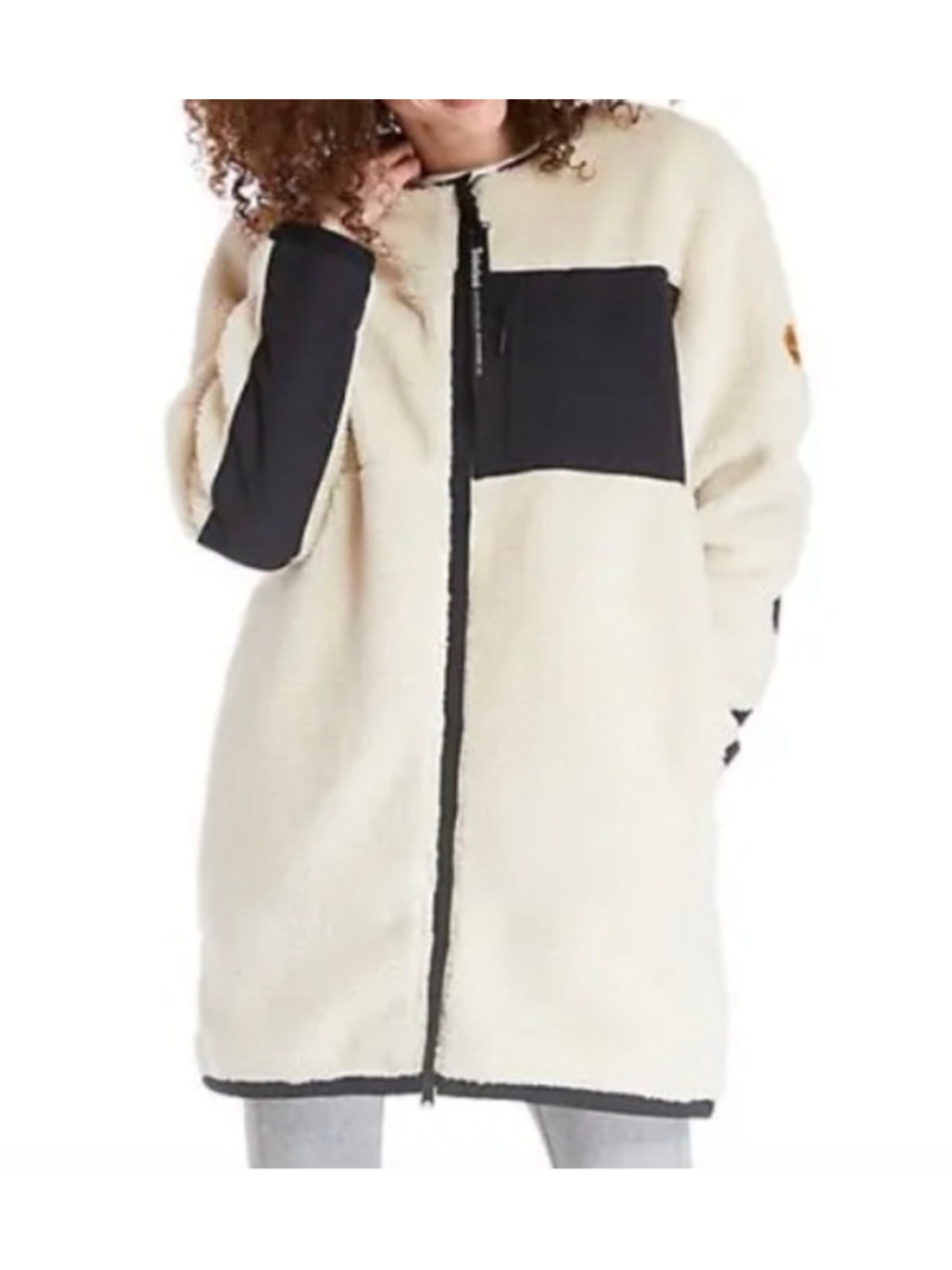 Women's Timberland Cream & Black Teddy Jacket S